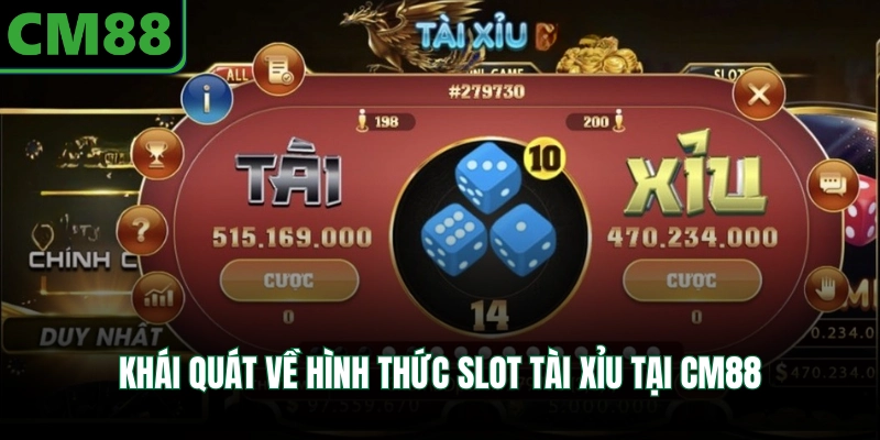 Khái quát về hình thức slot tài xỉu tại CM88